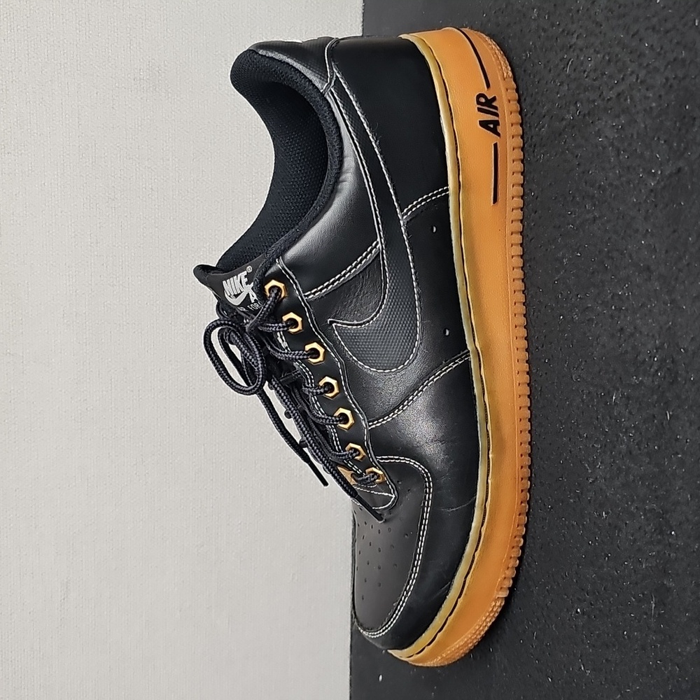 NIKE AF1 BLACK WITH GUM SOLE BFPM-01-107 - Picture 7 of 13